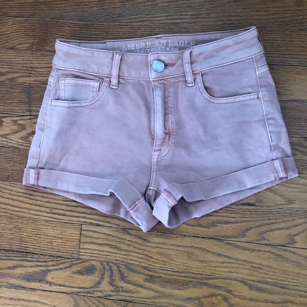 American eagle light pink shorts